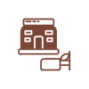 Hotel and accommodation symbol